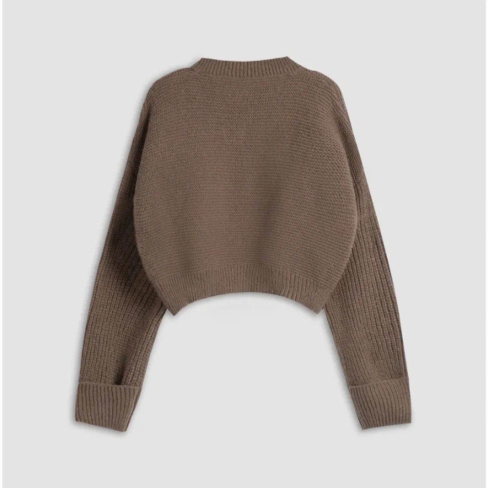 Commense V-Neck Sweater - Taupe - Picture 2 of 8